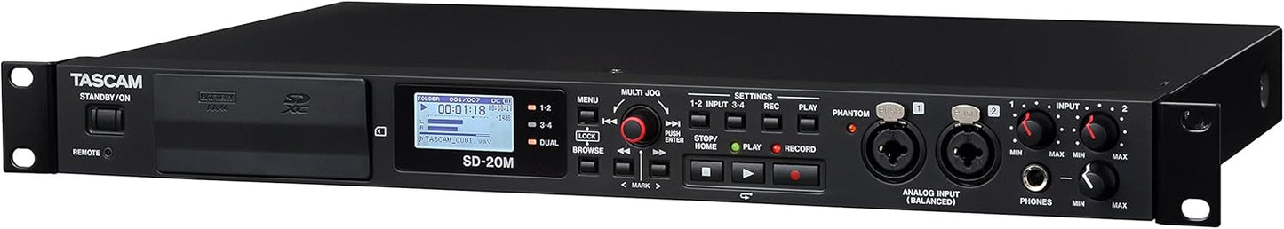 Tascam SD-20M Rackmount Solid State Audio Recorder