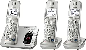 Panasonic KX-TGE263S Link2Cell Bluetooth Cordless Phone - 3 Handsets