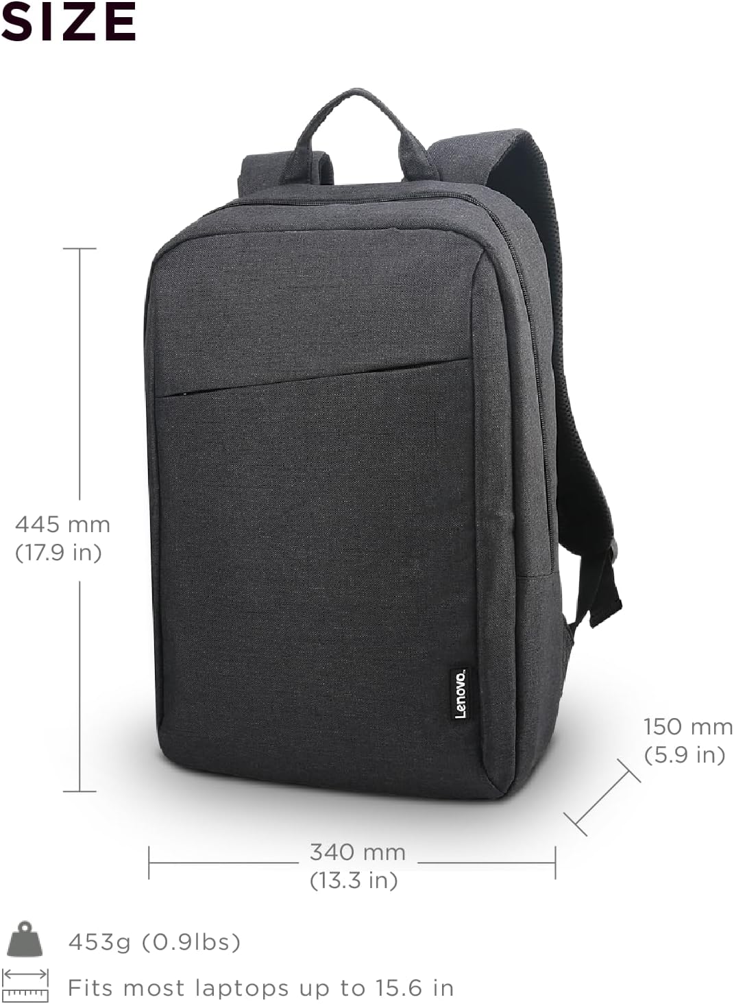 Lenovo GX40Q17225 Laptop Backpack B210 - 15.6" Water-Repellent