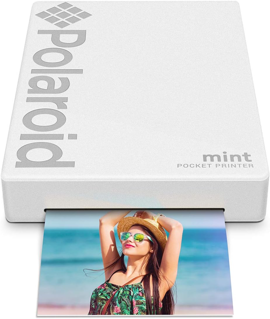 Polaroid POLMP02W Mint Pocket Printer Zink Bluetooth White