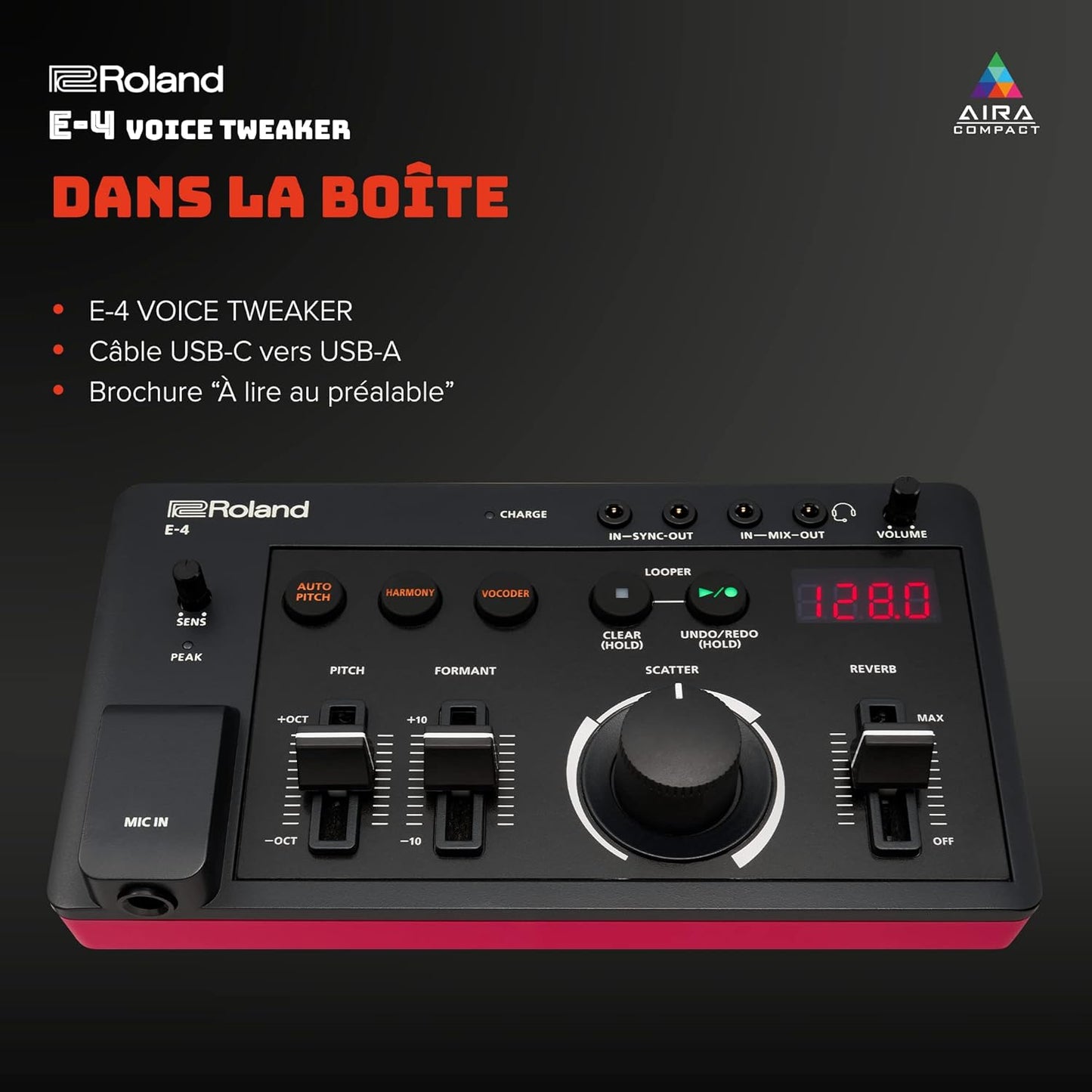 Roland E-4 AIRA Voice Tweaker Vocal Performance Tool