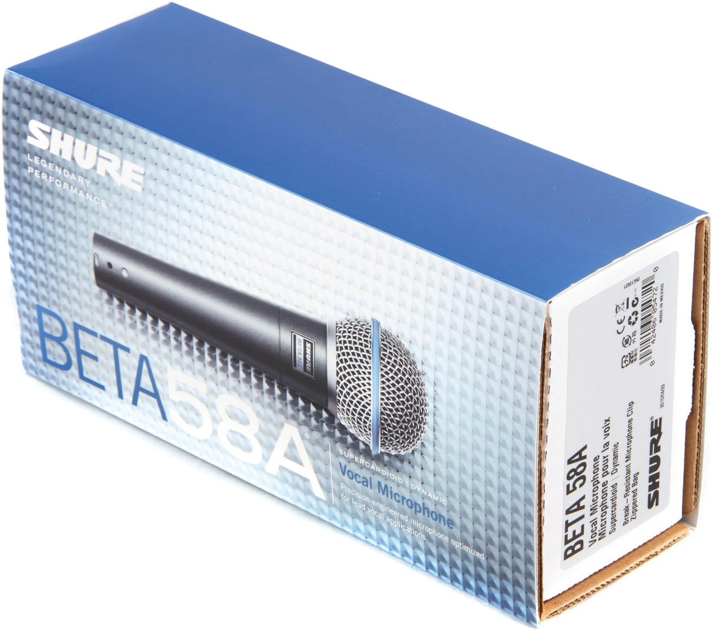 Shure BETA 58A Vocal Microphone XLR Cable Bundle