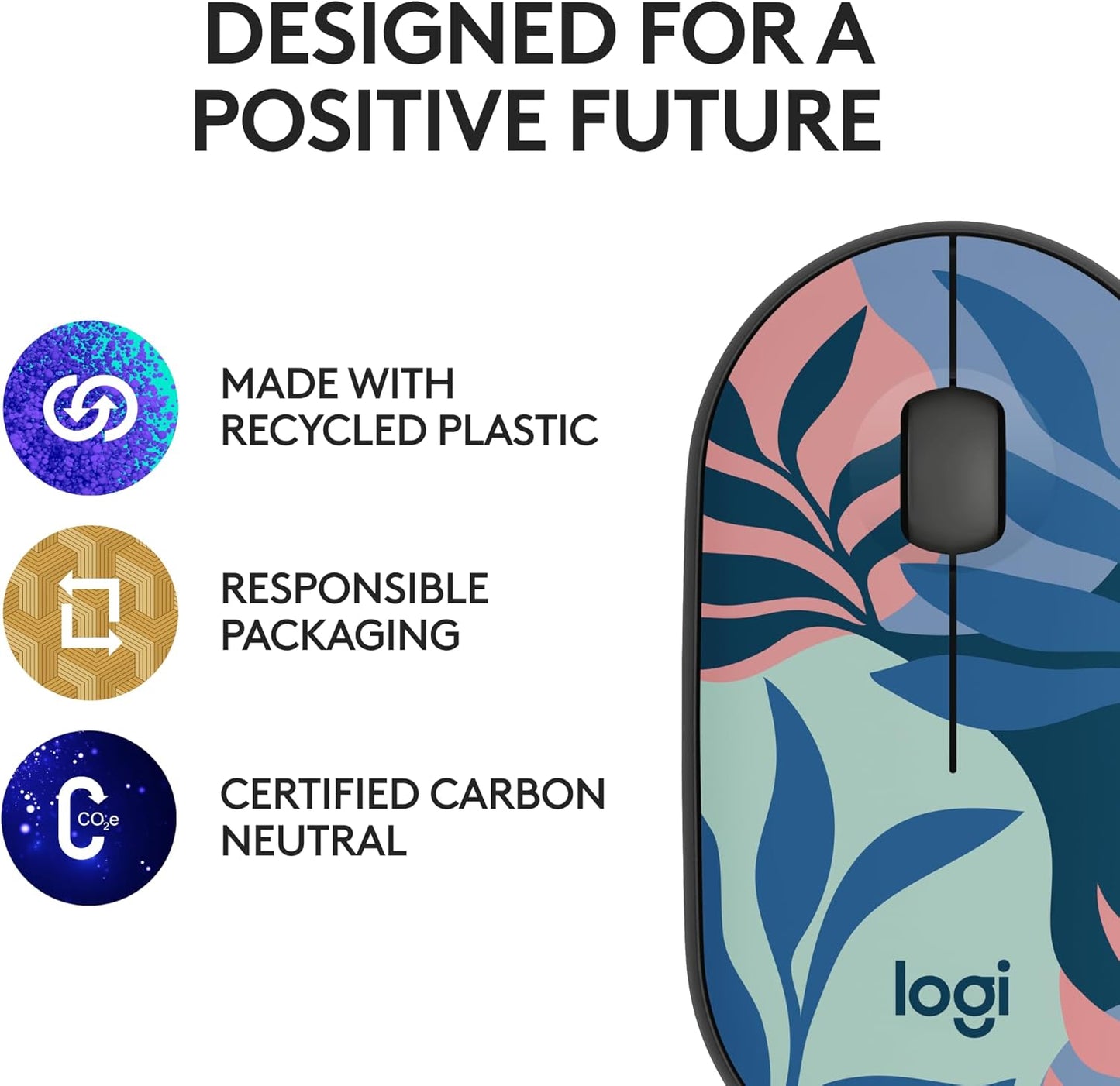 Logitech 910-007288 M340 Floral Wireless Mouse