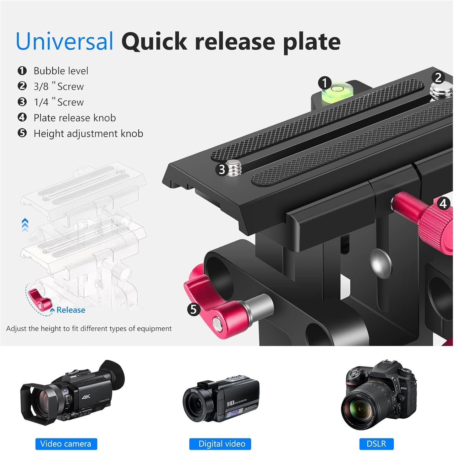 Neewer 10089728 Camera Shoulder Rig Video Film Making System
