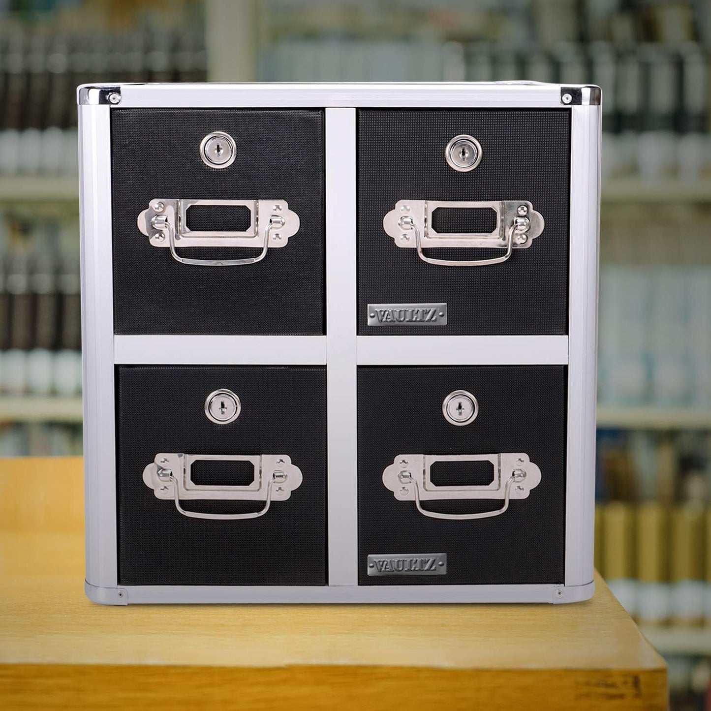 Vaultz VZ01049 Locking CD File Cabinet Organizer 660 Capacity