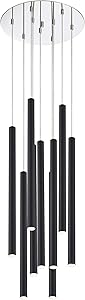 Misc 9-Light Island Billiard Chrome Black Adjustable — main product image