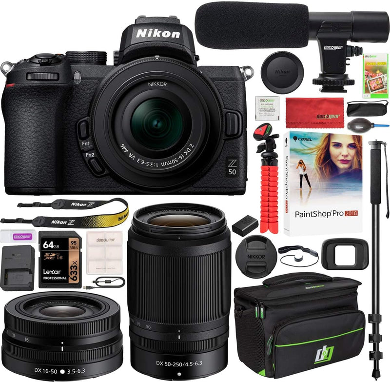 Nikon E4NKZ50X2LENS Z50 Mirrorless Camera 2 Lens Kit - Bundle — main product image