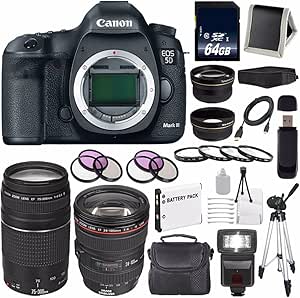 Canon 5260B002-23 EOS 5D III Camera Lens Bundle