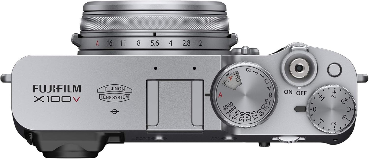 Fujifilm X100V Silver Digital Camera (Renewed)