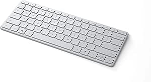Microsoft 21Y-00031 Designer Compact Bluetooth Keyboard Glacier