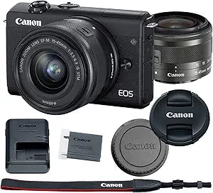 Canon EOS M200 Mirrorless Camera - 15-45mm Lens Kit