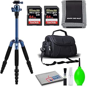 Sirui T-005SB+B-00B Travel Tripod with B-00 Ball Head - Blue