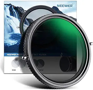 Neewer 10101188 77mm ND2-ND32 Variable ND CPL Filter