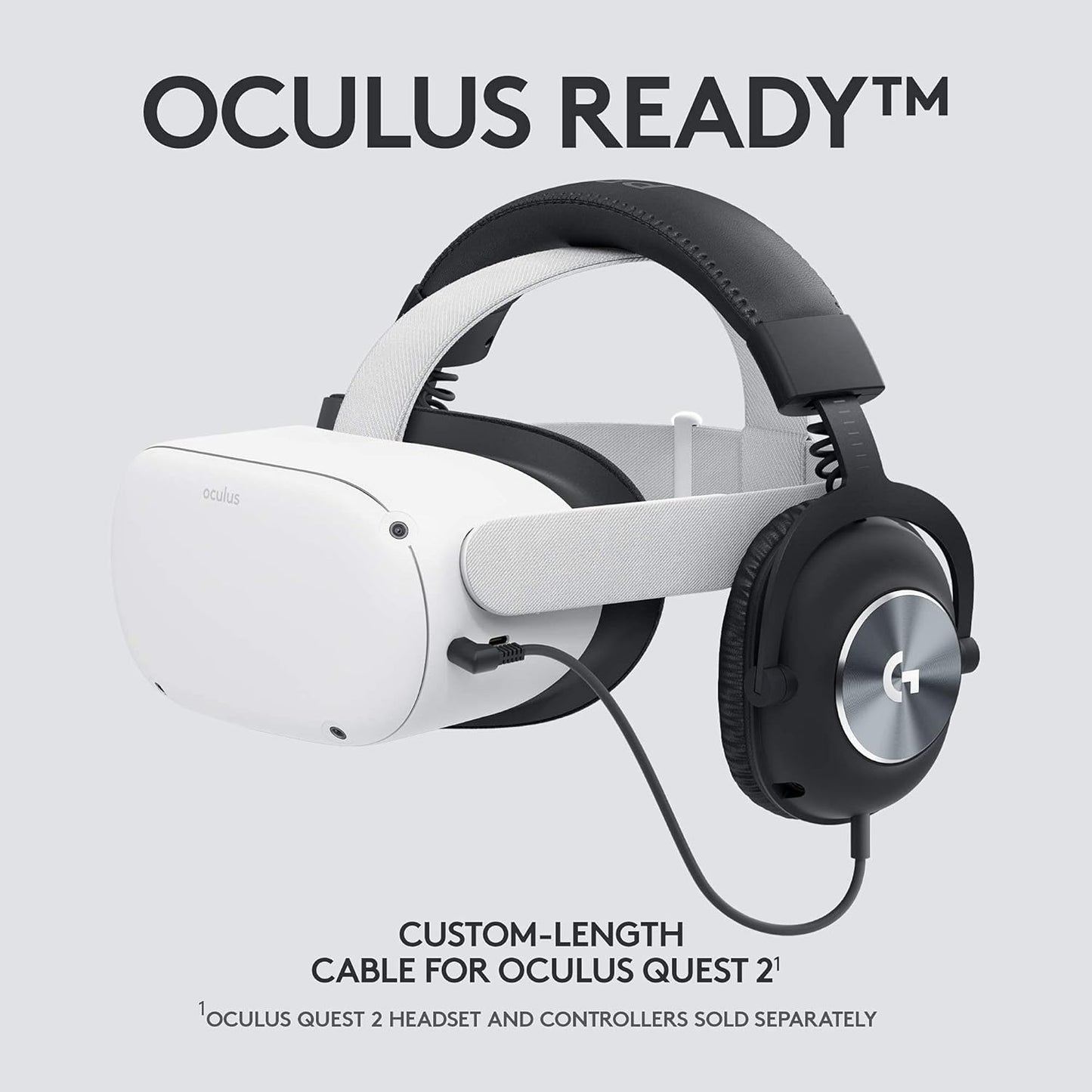 Logitech 981-001003 G PRO Oculus Quest 2 Gaming Headset (Renewed)