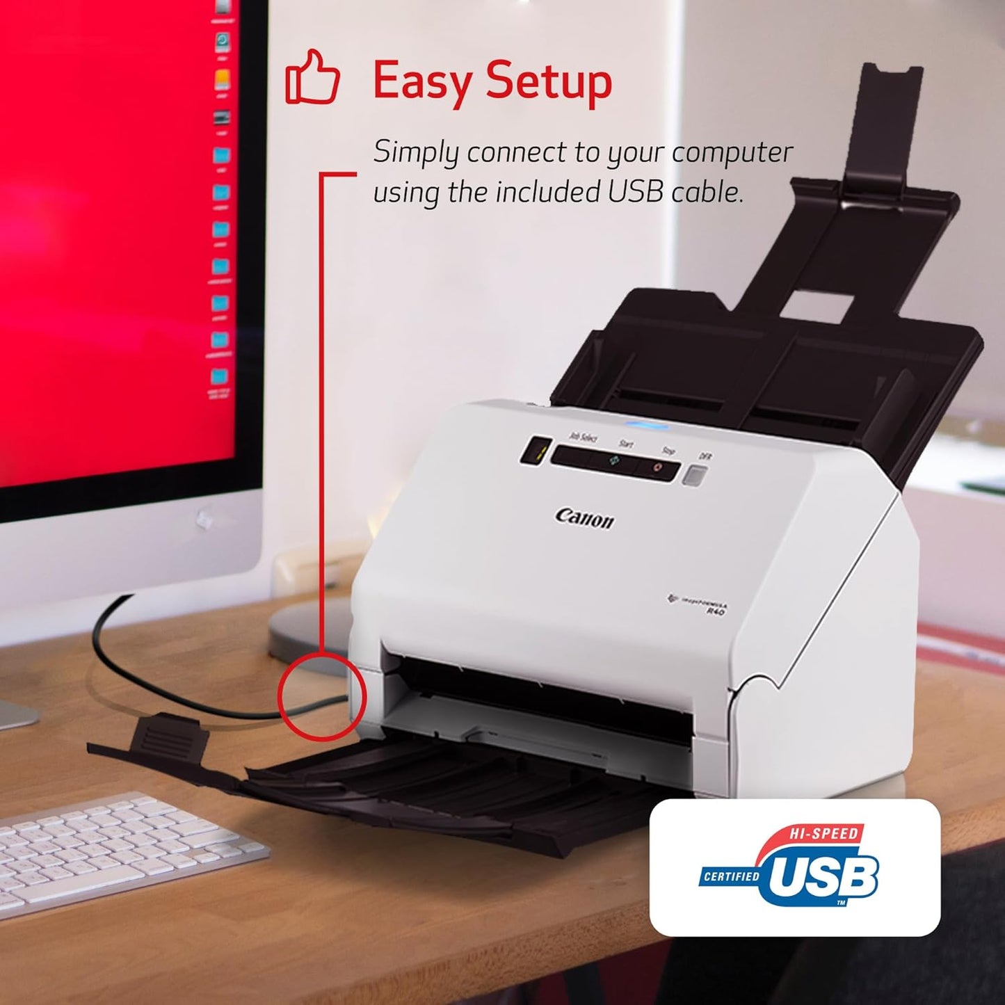Canon 4229C001AA imageFORMULA R40 Document Scanner USB