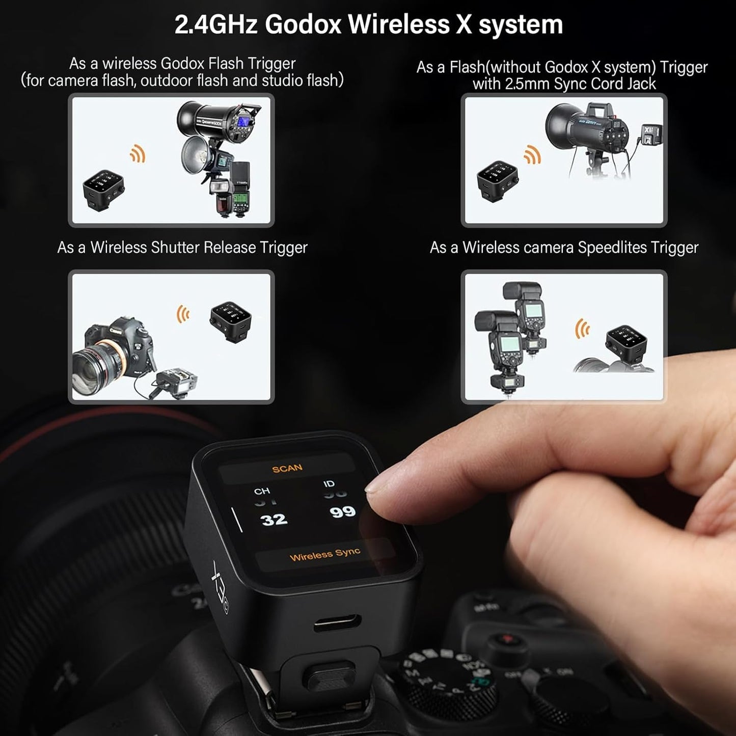 Godox X3 N Nikon Flash Trigger TTL Wireless Touchscreen