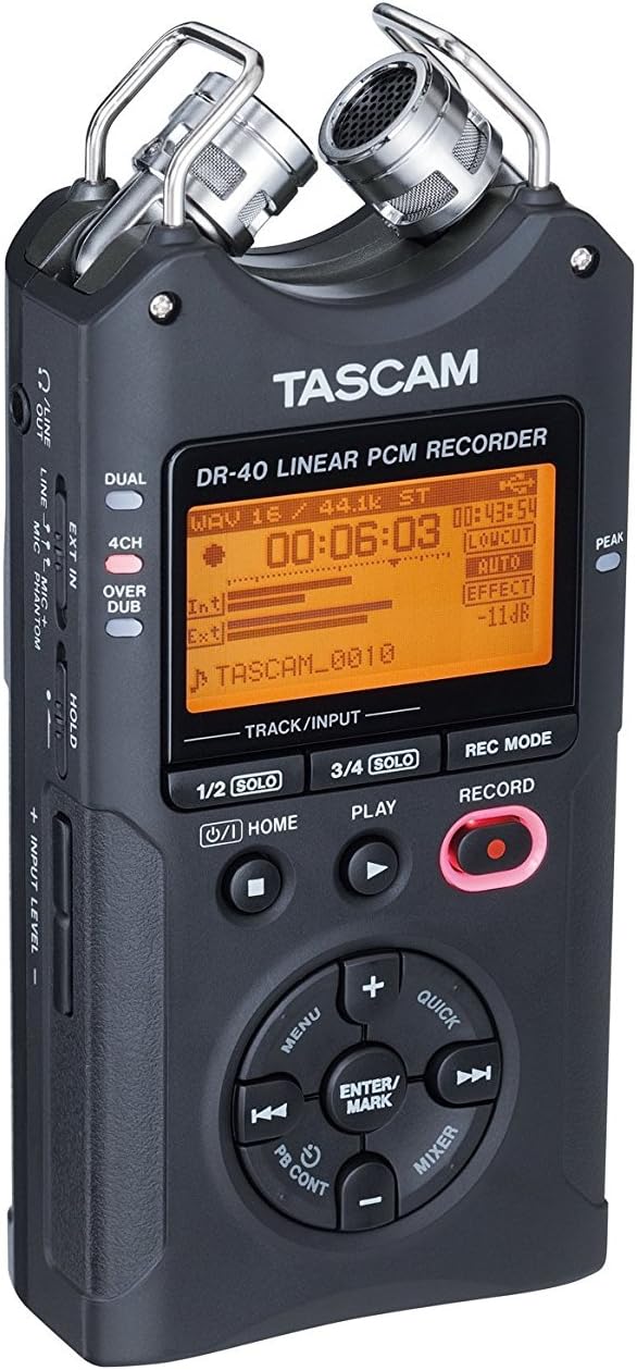 Tascam DR-40 Portable 4-Track Digital Recorder