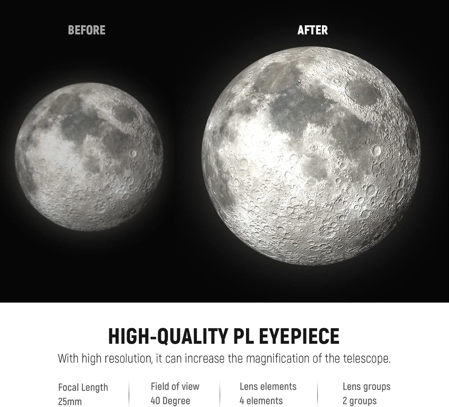 Neewer 10093363 25mm Telescope Eyepiece Lens