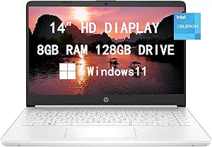 HP 14-dq0052dx Premium 14" HD Laptop Bundle
