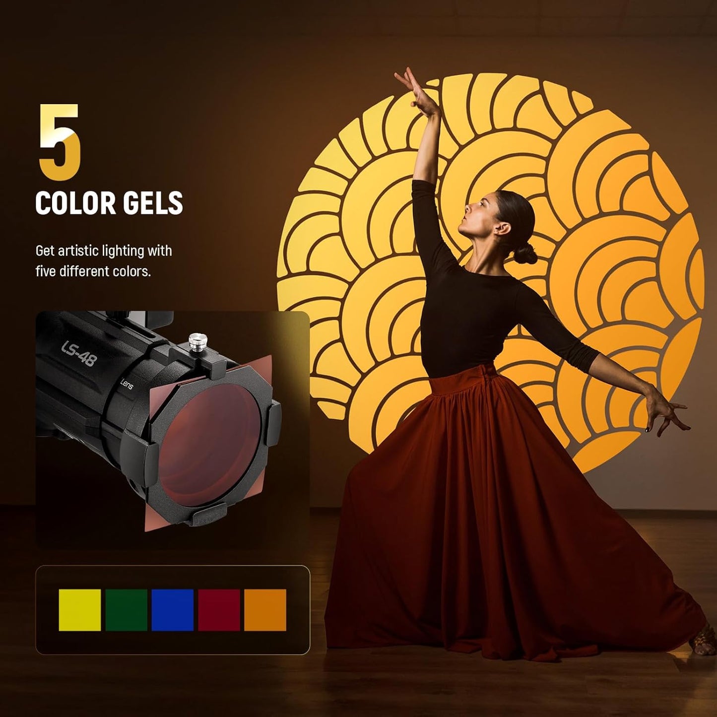 Neewer 10105044 Spotlight Snoot for MS Series LED Light