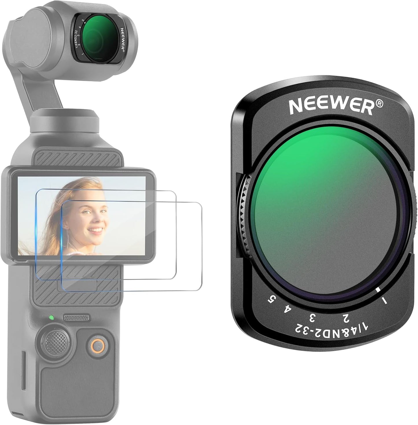 NEEWER FL-83 DJI Osmo Pocket 3 Magnetic ND Mist Filter Kit