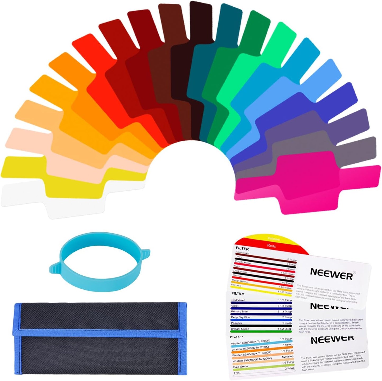 Neewer 10089440 Camera Flash Gels Filter Kit (20pcs)