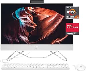 HP 24-cb1142 All-in-One Ryzen 5 Touchscreen Renewed PC