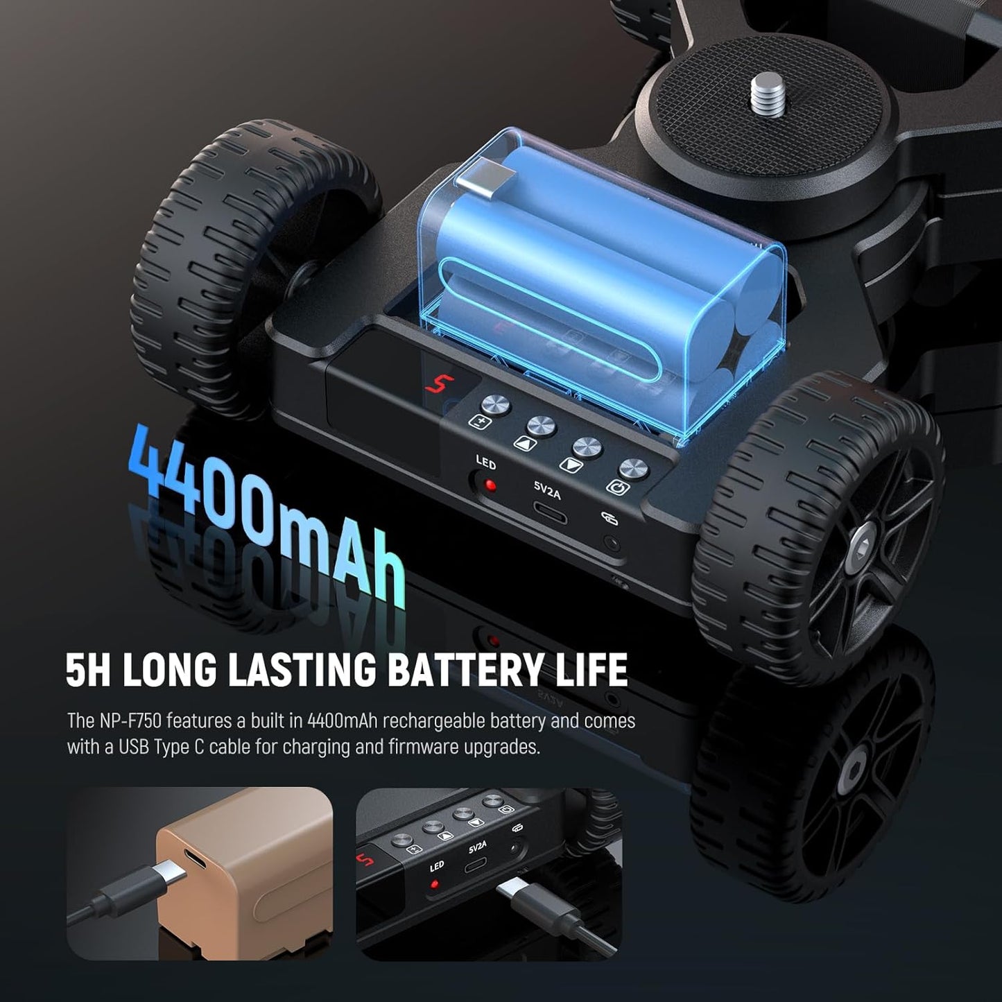 Neewer DL400 Motorized Camera Slider - App Control, 5H Runtime