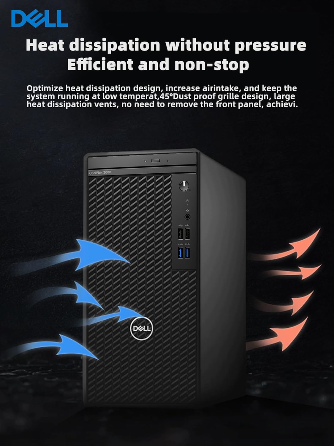 Dell 3000 i5-12500 Tower Desktop 32GB RAM 1TB SSD WiFi
