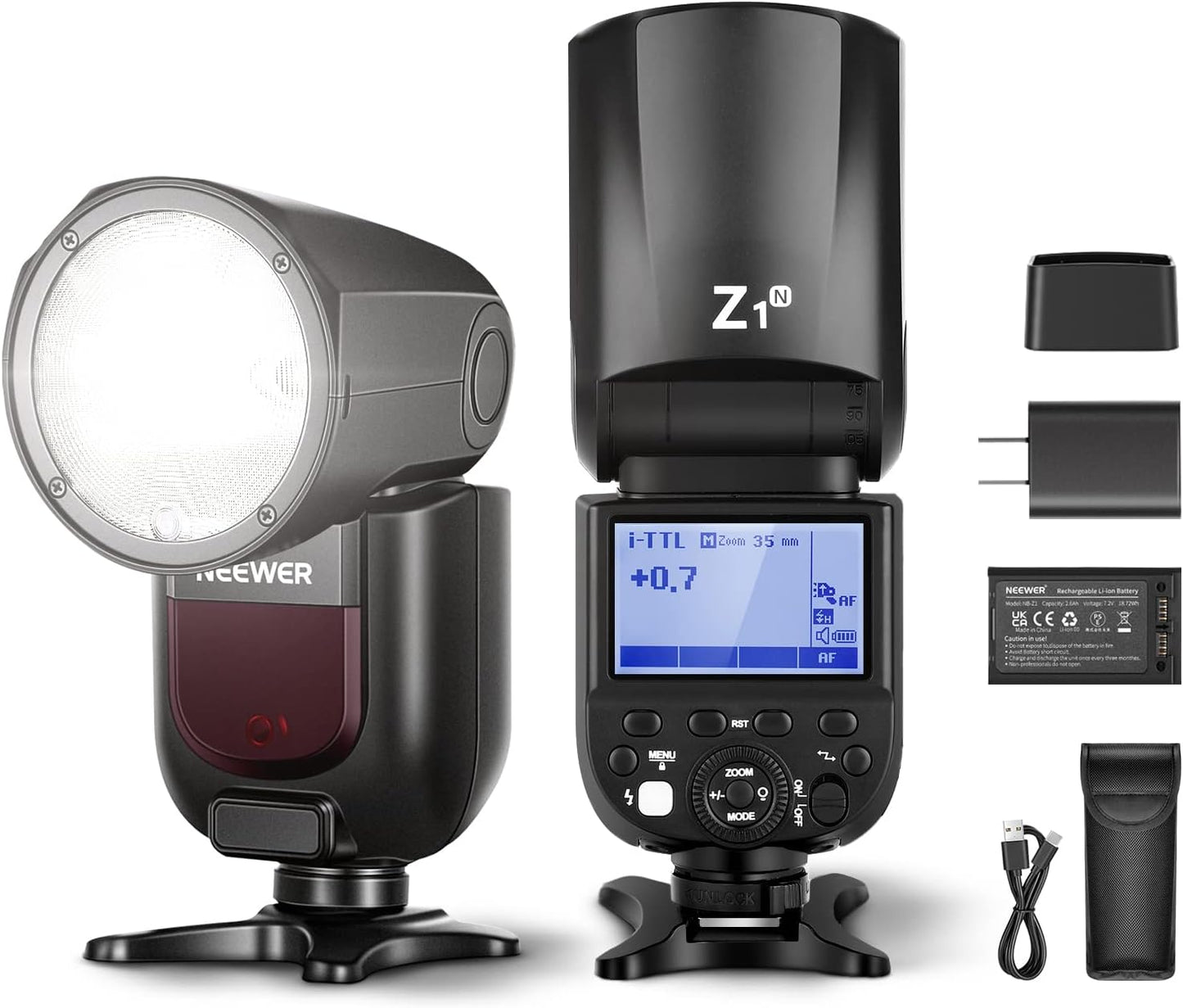 Neewer Z1-N Round Head Speedlite Flash for Nikon