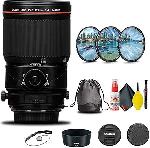 Canon TS-E 135mm f/4L Macro Tilt-Shift Lens Renewed Kit