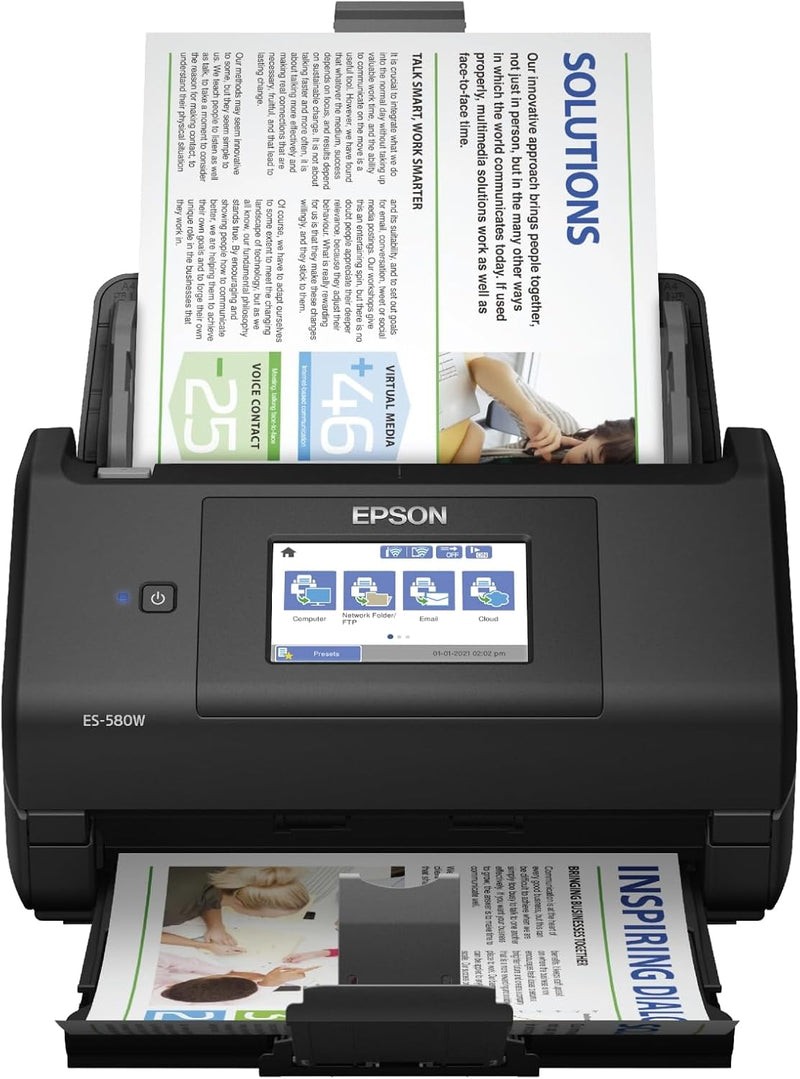 Epson ES-580W Wireless Duplex Desktop Document Scanner — main product image