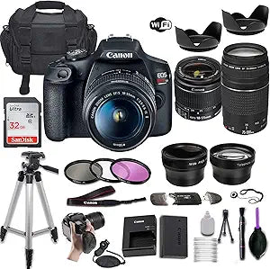 Canon EOS Rebel T7 Renewed DSLR Camera Bundle — main product image
