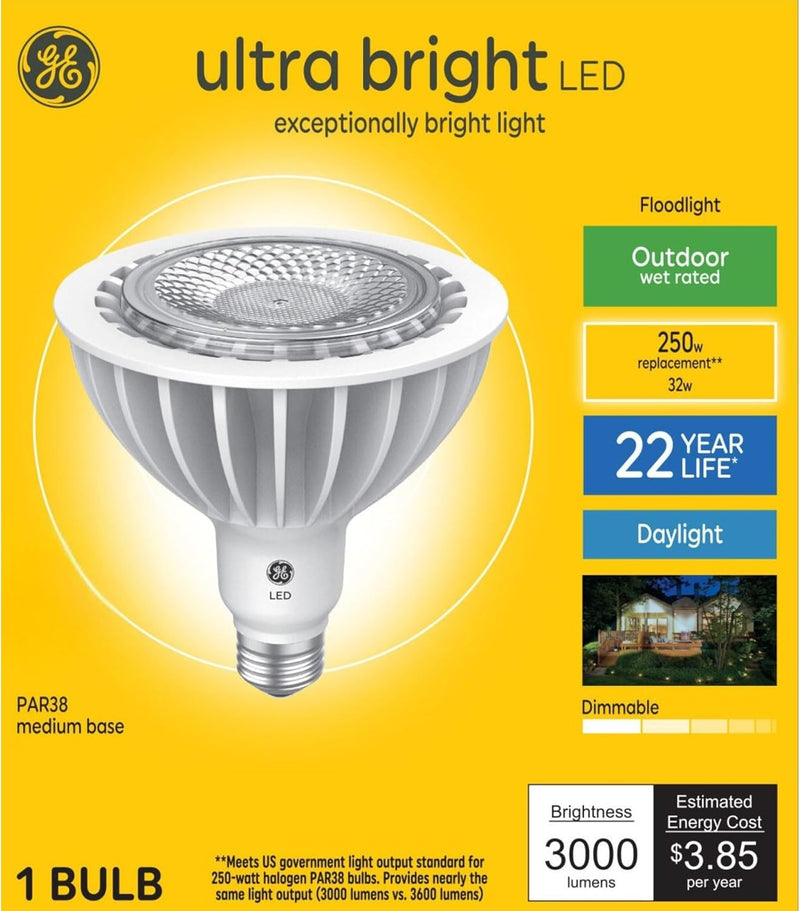 GE 93122343 250W PAR38 LED Daylight Floodlight — main product image