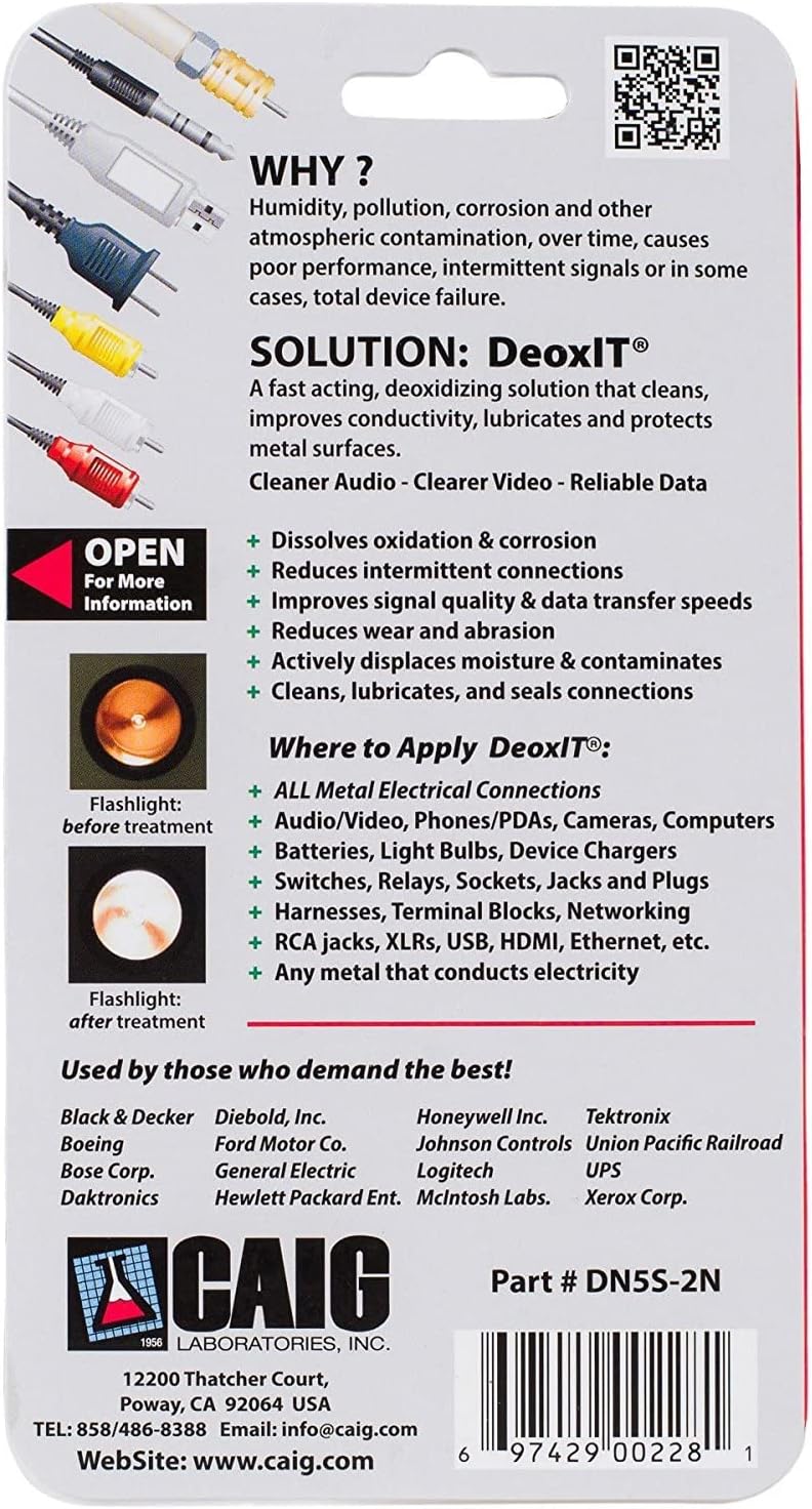 CAIG Laboratories DN5MS-15 DeoxIT Contact Cleaner Mini-Spray