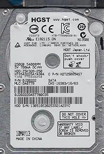 Hitachi HTS543225A7A384 250GB SATA 2.5 Hard Drive — main product image