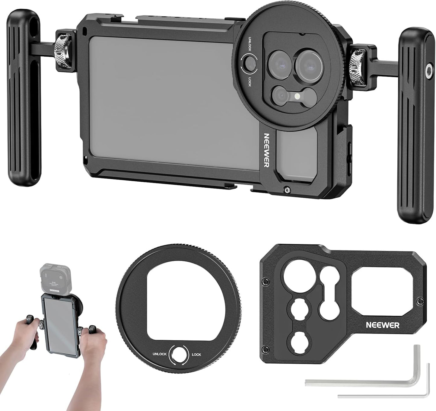 Neewer PA021+PA033 Galaxy S23 Ultra Phone Video Rig