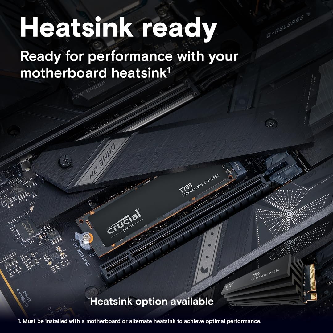 Crucial CT2000T705SSD3 2TB PCIe Gen5 NVMe SSD Adobe CC