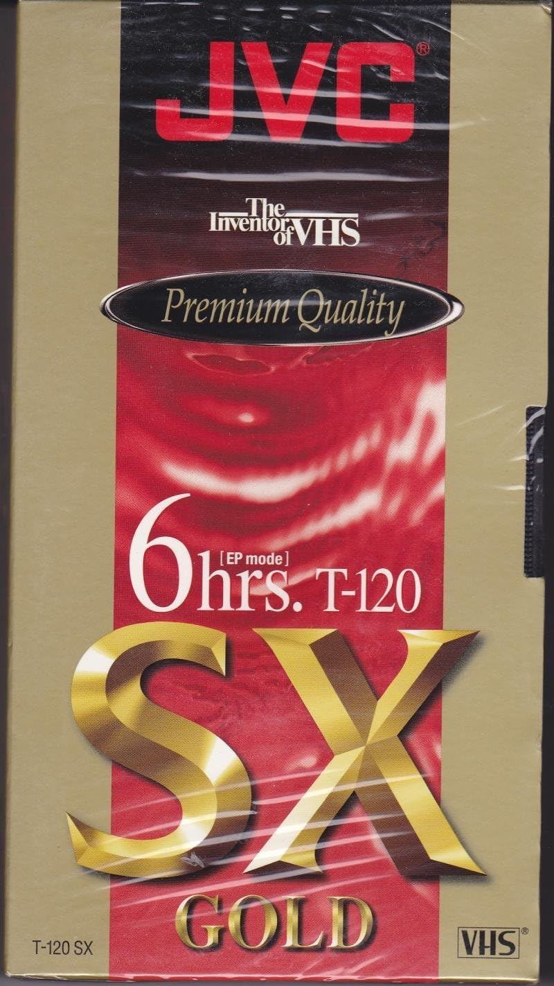 JVC T-120 Sx Gold VHS Tapes 4 Pack