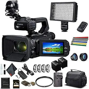 Canon 3669C002 XA50 4K Professional Camcorder Bundle