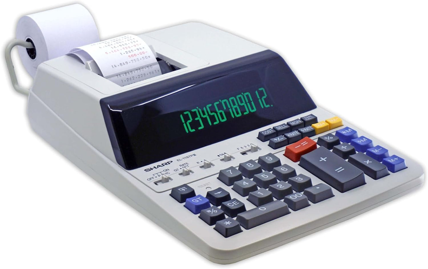 Sharp EL-1197PIII Heavy Duty Printing Calculator