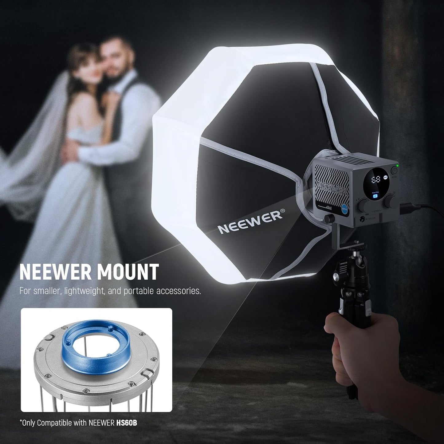 Neewer 10103514 12" Lantern Softbox for HS60B LED