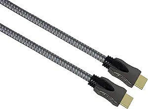 GE 87673 4ft Braided HDMI Cable - High-Speed with Ethernet