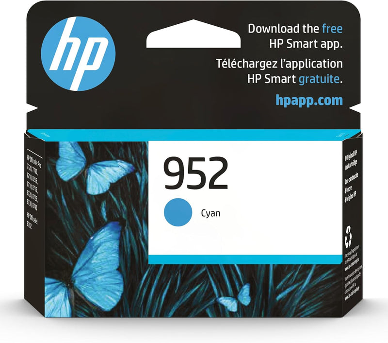 HP L0S49AN#140 952 Cyan Ink Cartridge — main product image