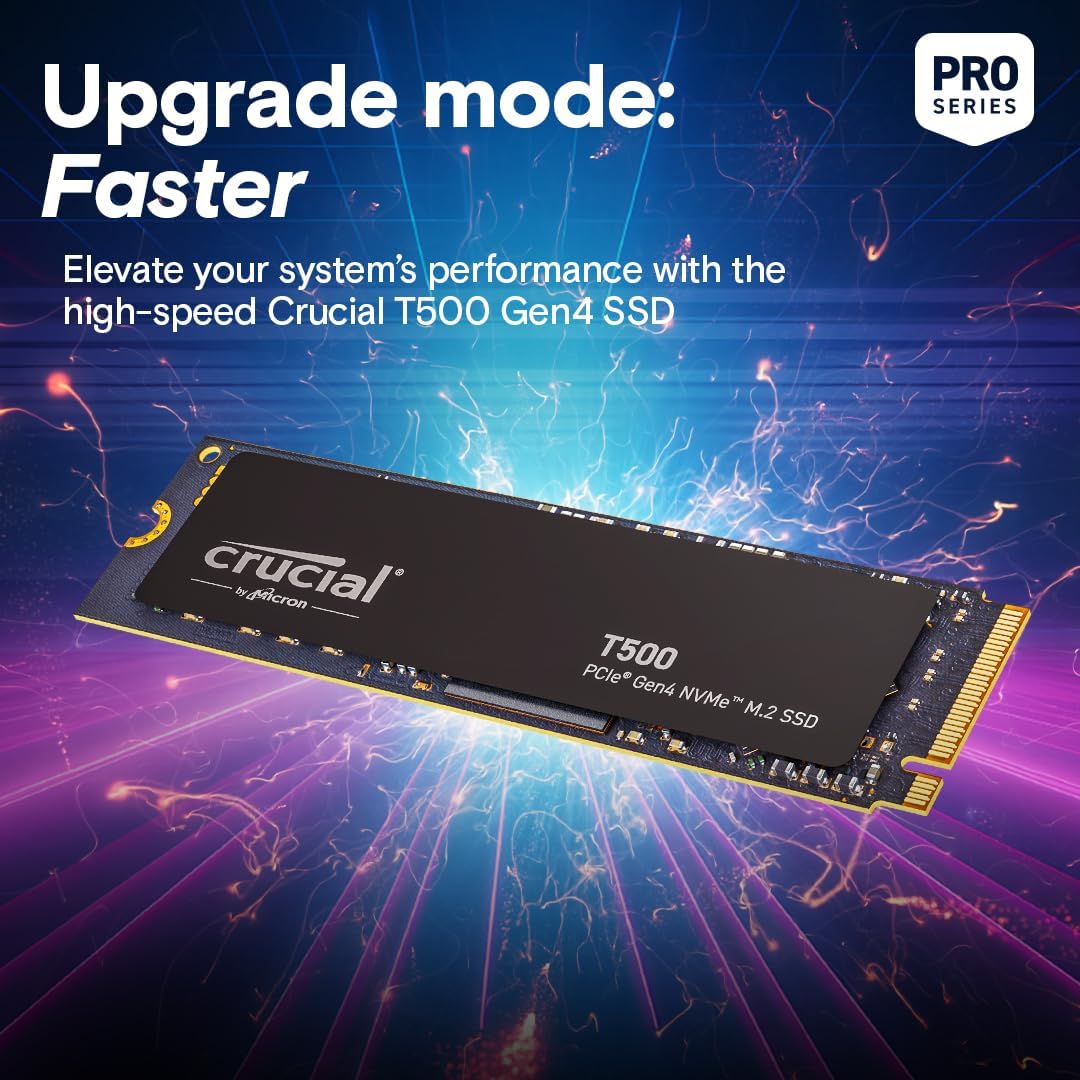 Crucial CT1000T500SSD8 1TB T500 Gen4 NVMe SSD