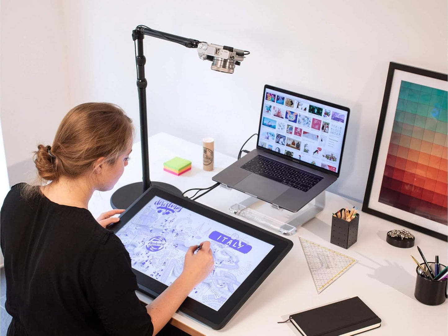 Elgato 10AAB9901 Master Mount L Desk Clamp Pole