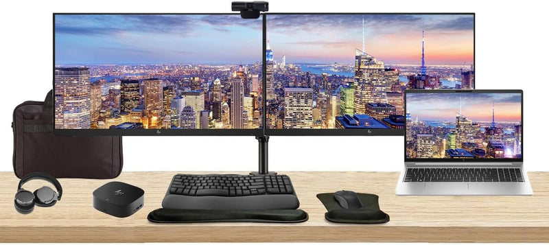 HP 450 G10 ProBook Bundle: Dual Monitors, Dock & Accessories — main product image