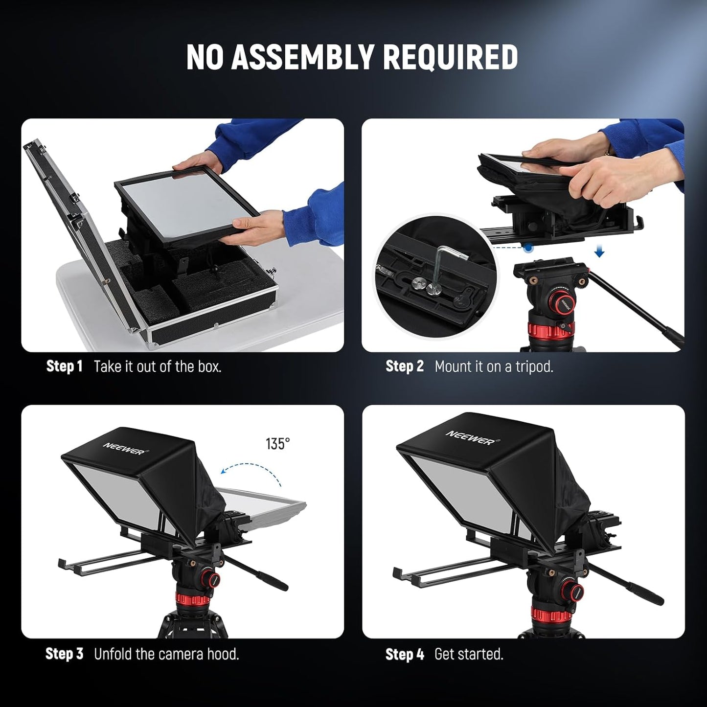 Neewer 10103128 X14 II Teleprompter RT113 Remote