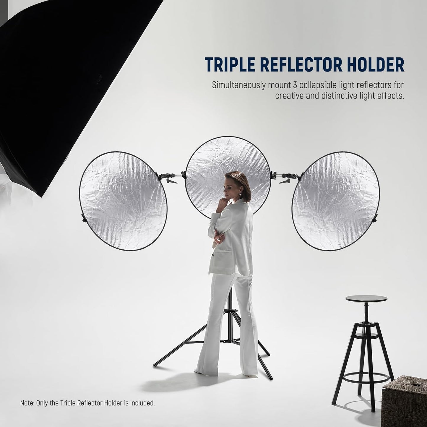 Neewer Triple Reflector Holder for Photography Stand ST-RF3