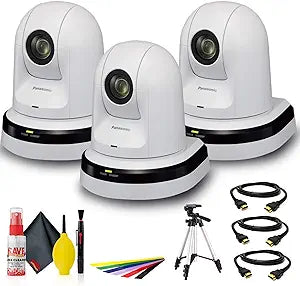 Panasonic AW-HE42WPJ PTZ Camera Bundle - White, Full-HD, 20x Zoom